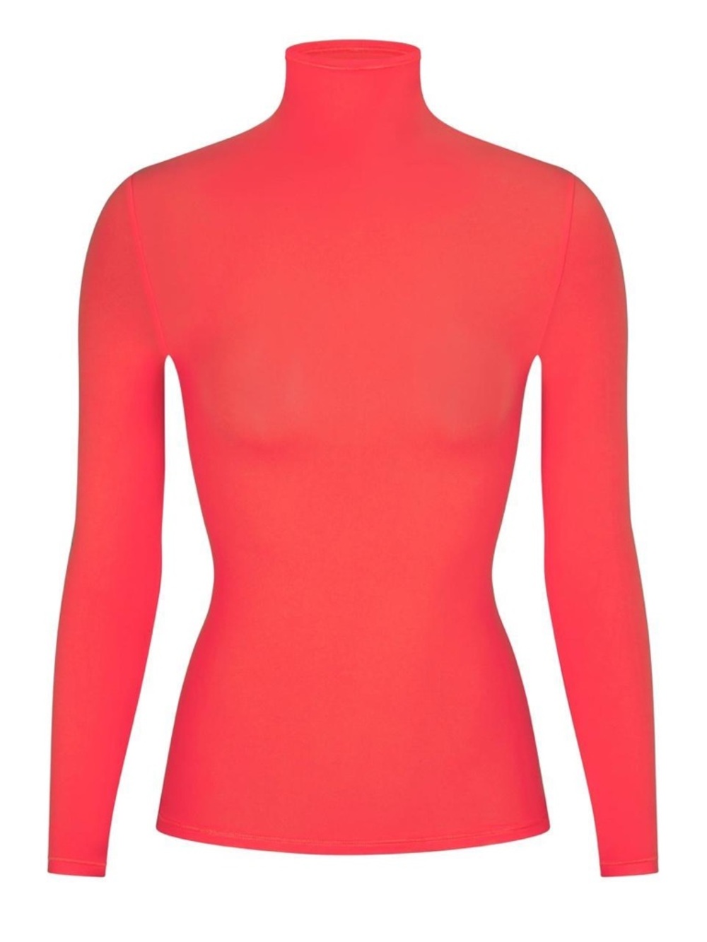 SKIMS Long Sleeve Mock Neck Top - Poppy Red